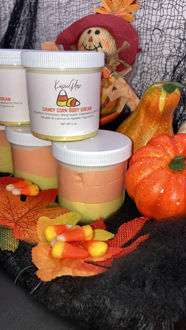 Candy corn body cream