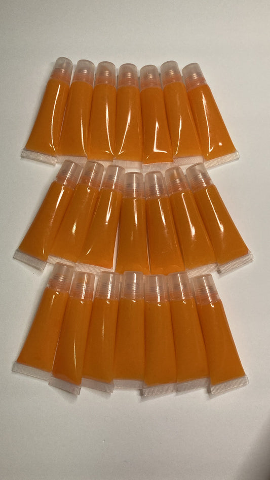 Orange pineapple lip gloss