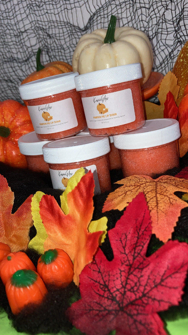 Pumpkin pie lip scrub