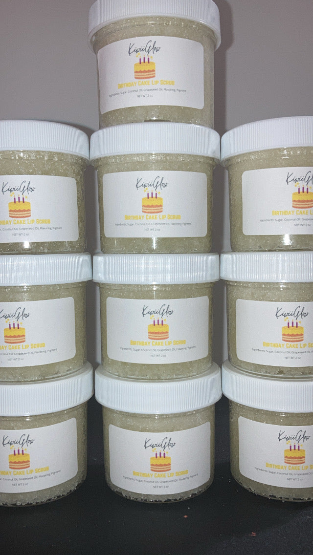 Birthday cake lip scrub